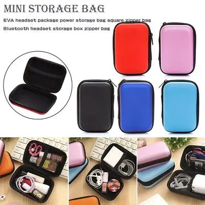 Portable USB Charger Earphone Cable Tidy Organizer Case Bag Travel Pouch R6O9 • £3.75