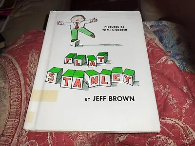 FLAT STANLEY Jeff Brown Tomi Ungerer Hardcover Vintage Book Harper & Row Library • $65