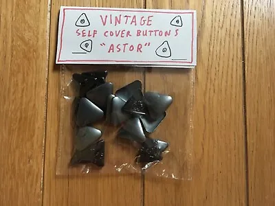 Vintage Self Cover Metal Buttons • £10