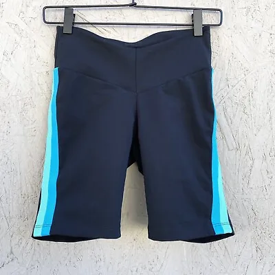 New Balance X STAUD Side Stripe Mid-Rise Athletic Bike Shorts Sz S Black • $44.90