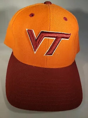 Men's Ball Cap Virgina Tech Hokies Orange/Maroon Puma Adjustable • $8