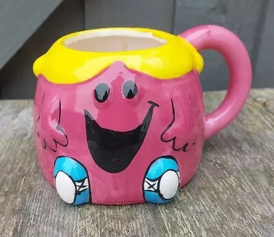 LITTLE MISS CHATTERBOX Mug Cup Pink Mr Men Coffee Tea Ceramic • £8.99