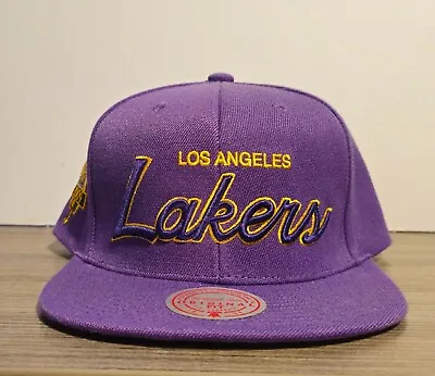 New Mitchell & Ness LA Lakers Script 2009 NBA Champions Snapback Hat Cap • $18