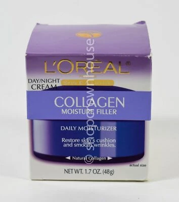 $12.95 • Buy Loreal COLLAGEN Moisture Filler Daily Moisturizer 1.7oz DAY/NIGHT Cream NIB
