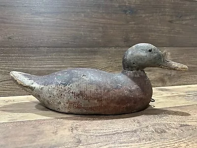 Antique Vintage Wood Duck Decoy **MASON** Mallard Hen --- Premier • $299