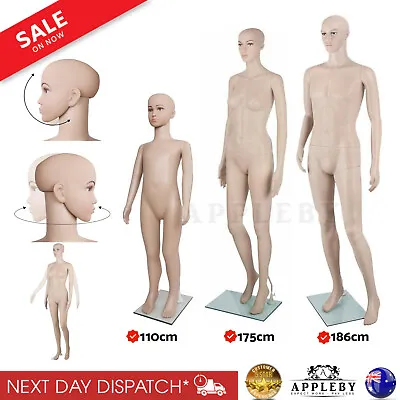 New Full Body Mannequin Shop Stall Retailer Manequin Dressmaking Clothes Display • $123.35