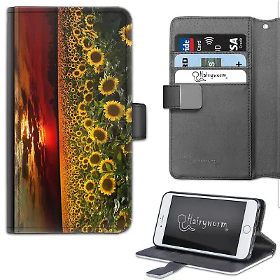 Sunflower Field Phone Case;PU Leather Wallet Flip Case;Cover For Samsung/Apple • $47.48