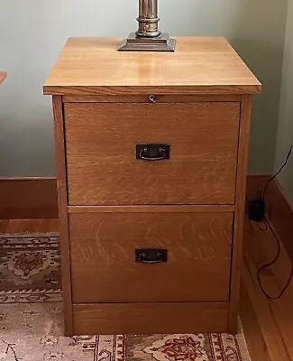 Stickley Fayeteville Mission Oak Two Drawer File Cabinet W Lock & Key • $850