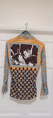 Second Hand Rose By MACK 70s Rare Vintage Men's Movie Print Shirt Us Size S • $74.99