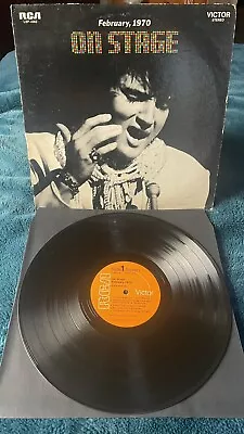 ** ELVIS PRESLEY - On Stage February 1970 ** 12  LP Vinyl - RCA Records VG+ • $7.39