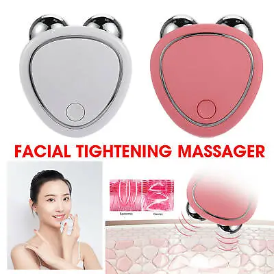 Hot Mini  Facial Tightening Massager Microcurrent Face Lift Roller Machine • $15.20