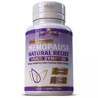 Menopause Relief Supplement Pills Estrogen Balance Hot Flashes Support 60 Caps • $12.89