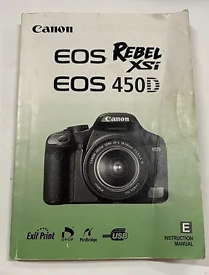 Canon EOS 450D DLSR Manual • $15
