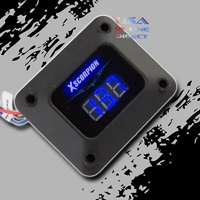 3 Digit BLUE LED Readout 12v Digital Voltmeter Black Housing Car Marine Audio • $16.99