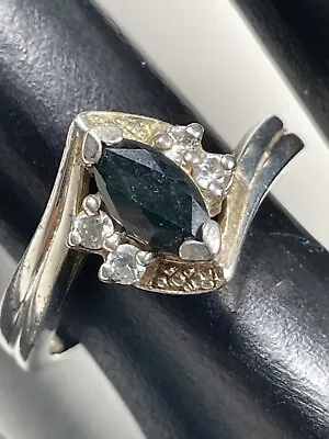 Vintage Rj Graziano Avon 925 Sterling Silver Blue Sapphire Cz Ring Size 6 3380 • $24.57