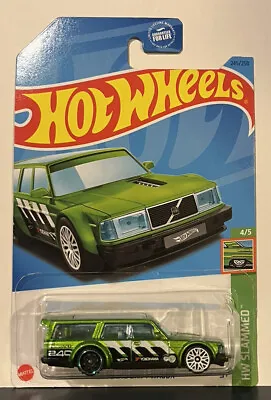 Hot Wheels Volvo 240 Drift Wagon Green 245/250 - 2023 HW Slammed • $1.99