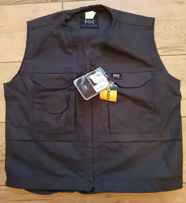 £29.99 • Buy Helly Hansen Charcoal Tool Vest Large Heavy Duty Cordura Workwear