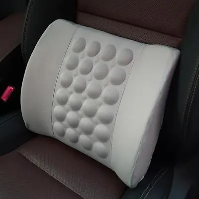 Electric Vibration Car Massager Lumbar Pillow Back Lumbar Pillow Cushion Seat • $27.99