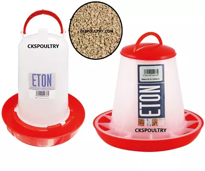 £2.99 • Buy Chick Sets Drinker,feeder Chick Crumb Leg Rings Supplements Multiple Variations