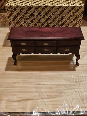 Miniature Dollhouse Finished Wood Dining Room Buffet Sideboard  • $10