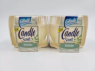 2 Vintage Glade Scents Bayberry Candles 4 Oz 1997 Made In Canada. BrandNew! Rare • $24.99