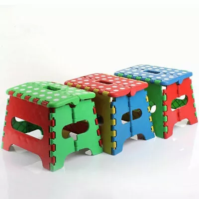 7  Collapsible Folding Plastic Kitchen Step Foot Stool W/ Handle -  Kids • $9.95