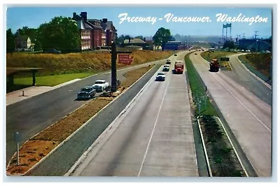 1960 Looking South Freeway Oregon Vancouver Washington WA Natural Color Postcard • $14.98