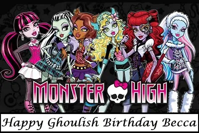 Monster High Edible Cake Topper Decoration • $12.99