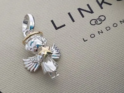 Links Of London Guardian Angel CHILD Charm Yellow Gold Vermeil Silver Very Rare • £65