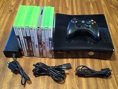 Microsoft Xbox 360 S With Wireless Controller 23 Games 250GB Console & Kinect • $2.25