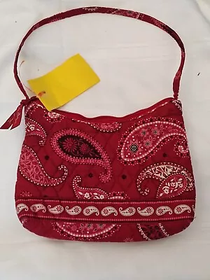 Vera Bradley Mesa Red Purse July 2006 - Jan. 2008  Small One Handle Purse 10x7x3 • $15