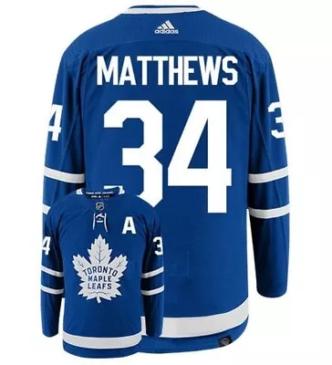 Adidas Men's Toronto Maple Leafs #34 Matthews Authentic NHL Jersey Size 54 • $49.99