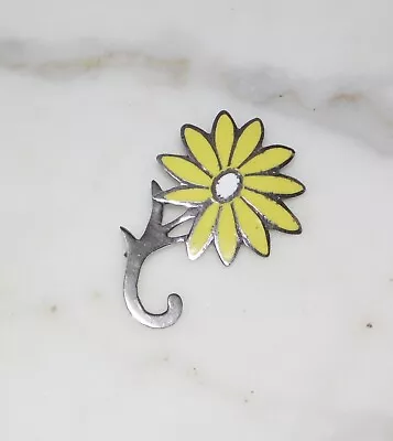 Margot Taxco Flower Daisy Design By MIGUEL ARIAS Enamel Sterling 925 Pin Brooch • $138
