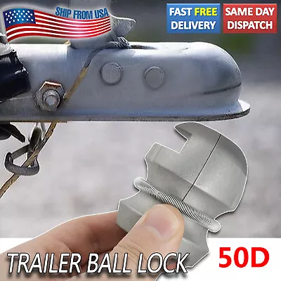$15.48 • Buy Insertable Trailer Hitch Coupler Lock 2Inch Tow Ball Caravan Anti-Theft Tool Kit