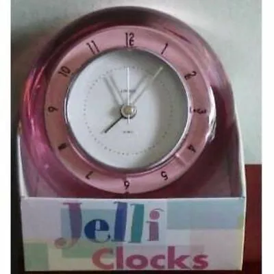 Linden VINTAGE Raspberry  QUARTZ CLOCK W/Alarm & Second Tpk-1767 • $14.99