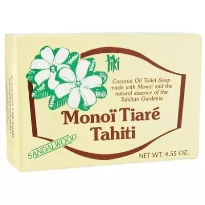 Monoi Tiare Cosmetics Soap Bar Sandalwood 4.6 Oz Bar Soap • $11.04