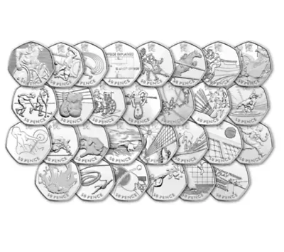Rare 50p Fifty Pence London Olympics 2012 Circulated 50p Coins • £13.99