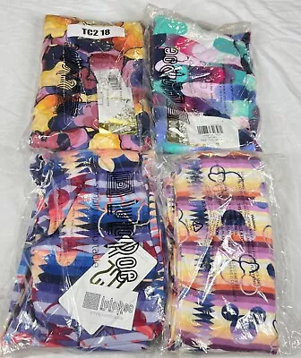 4 New Women's Lularoe Disney Mickey Mini Mouse Ears TC2 Leggings Joggers Yoga 18 • $9.99