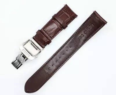 Seiko Genuine Watch Band Leather Strap W/ Butterfly Deployment 20mm - USED TWICE • £60