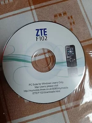 Windows PC Suite Mini CD For ZTE F102 Mobile Phone  • £3.25