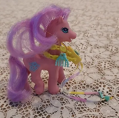 Vtg 1997 My Little Pony Morning Glory Pink Body Purple Hair Comb Purse Jewel Eye • $9.90