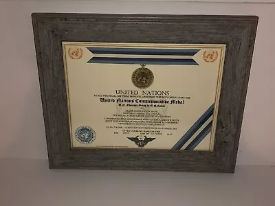 U.N. OBSERVER GROUP IN EL SALVADOR COMMEMORATIVE MEDAL CERTIFICATE ~ Type 1 • $15.16