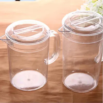 Acrylic Jug With Lid For Water Lemonade For Iced Tea Juice Water • £14.95