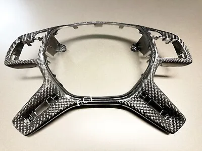 13~18 Genuine Mercedes Steering Wheel Performance Carbon Trim G63 Gl63 Ml63 G65 • $399.97