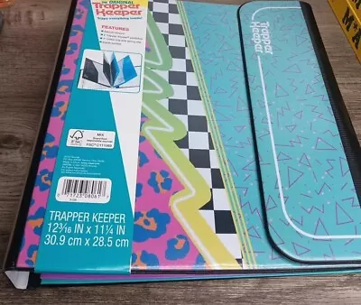 Trapper Keeper Mead Retro 80’s Design 1” Binder Notebook Portfolio Folder New  • $16.99