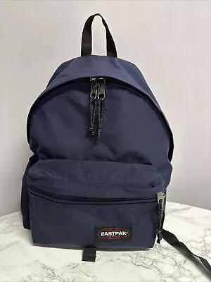 Eastpak Dark Blue Backpack Rucksack Bag - FREE UK POSTAGE • £22.99