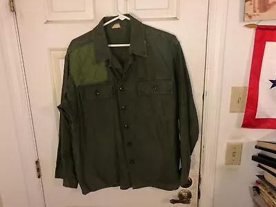 Vietnam War US Army OD OG 107 Fatigue SHOOTING Jacket Medium Dated 1962 • $25