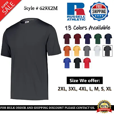 Russell Athletic Men's Dri-Power Core Performance Interlock T-Shirt 629X2M • $17.35