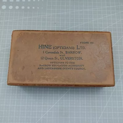 £20 • Buy Vintage Empty HINE Opticians Ltd Spectacles Cardboard Box Advertising 