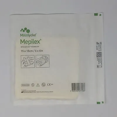 Mepilex  Soft Silicone Foam  6  X 6  Molnlycke Health 2 Count Sterile Dressings • $5.95